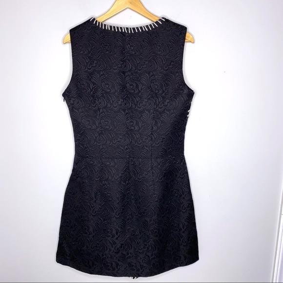 Paparazzi Black Embossed Knit Design Shift Dress Size Large ~ - Picture 4 of 4